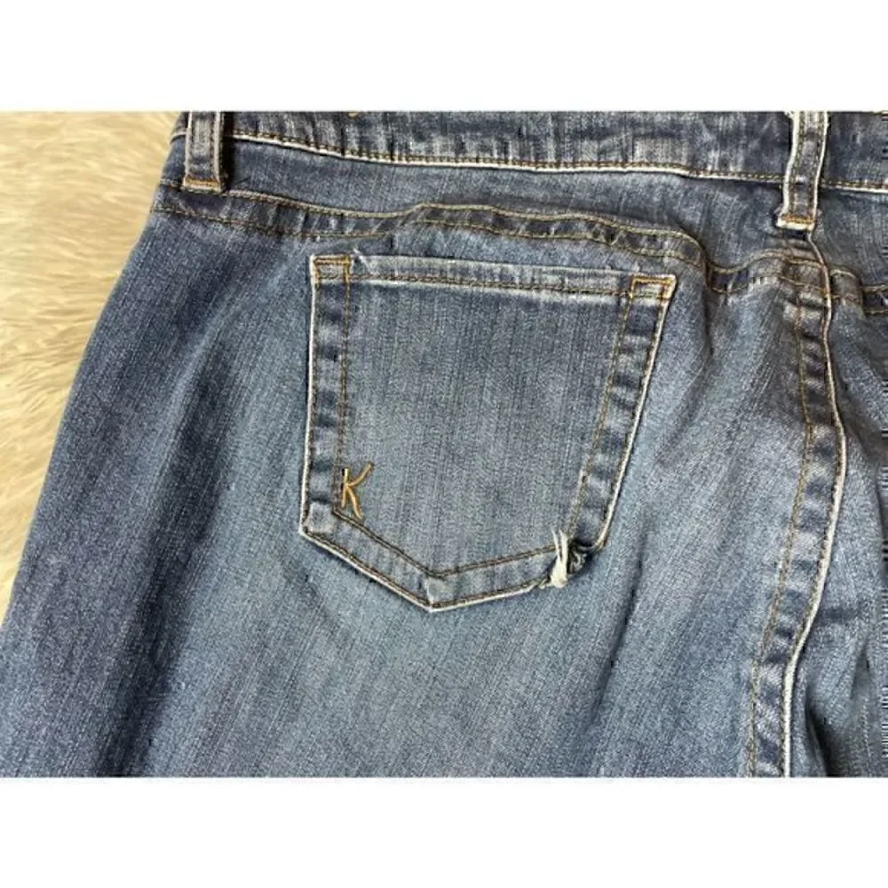 KUT From the Kloth Distressed Straight Leg Jeans Size 22W